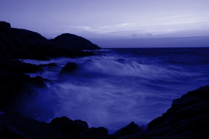 Stormy sea at Mölle Kullen