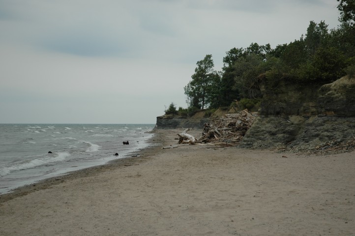 The first beach, where Michi photographed a dead fish