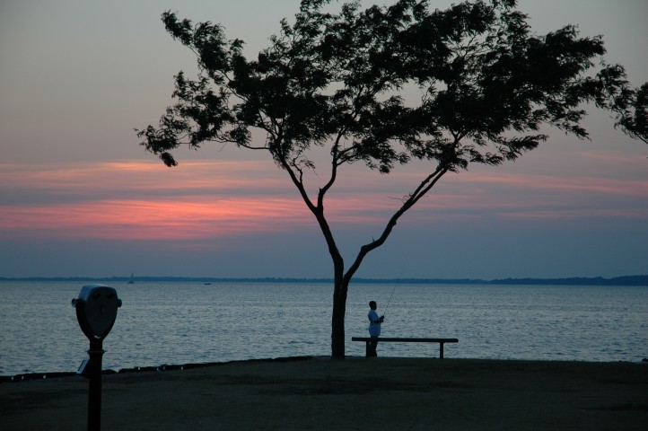 Lakeshore in Sandusky at Lake Erie