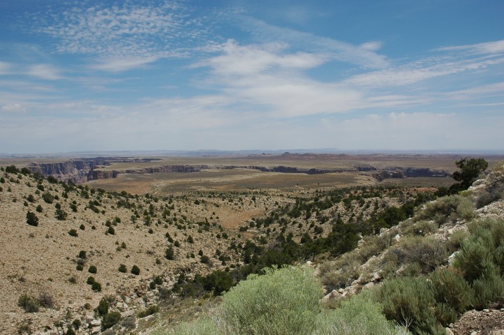 A giant crack in the ground near Grand Canyon