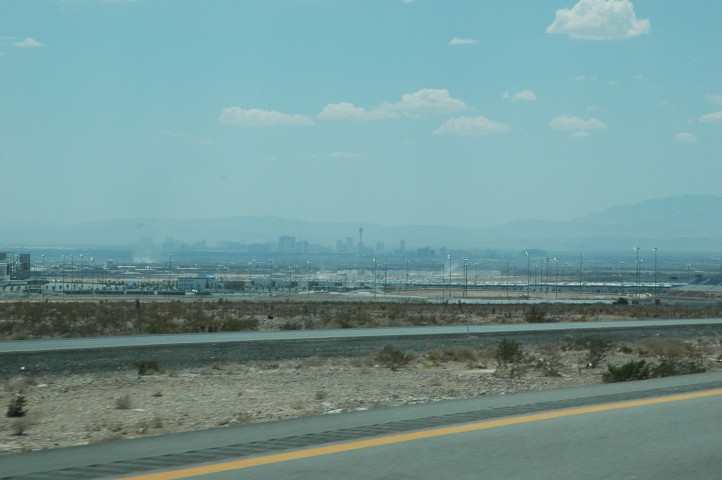 Approaching Las Vegas, not very pleased