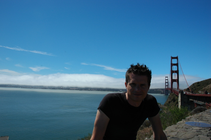 Me in front of the Golden Gate Bridge